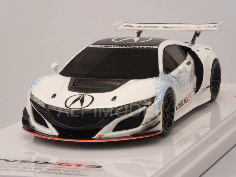 Acura NSX GT3 New York Auto Show 2016 (White) by true-scale-miniatures