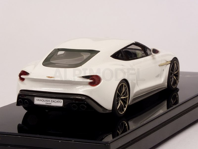 Aston Martin Vanquish Zagato (Escaping White) - true-scale-miniatures
