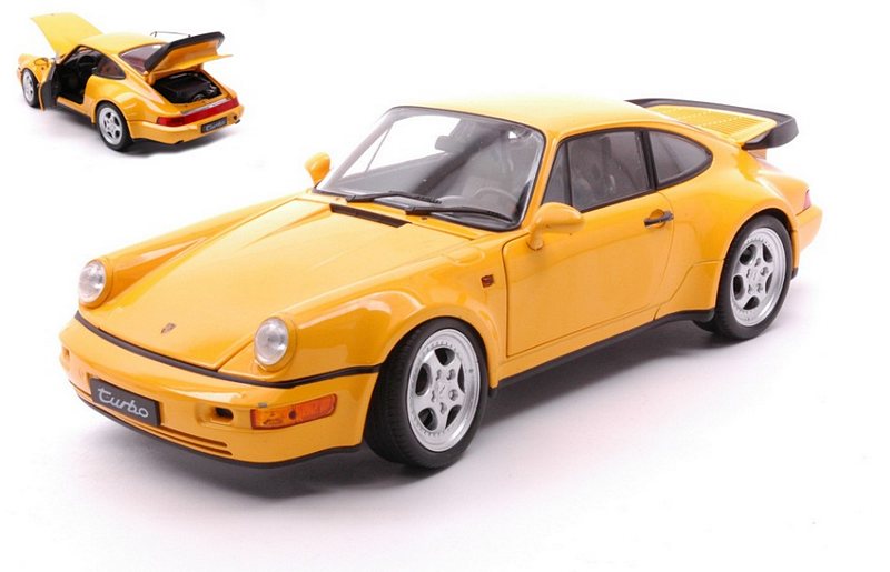 Porsche 964 Turbo 1989 (Yellow) by welly
