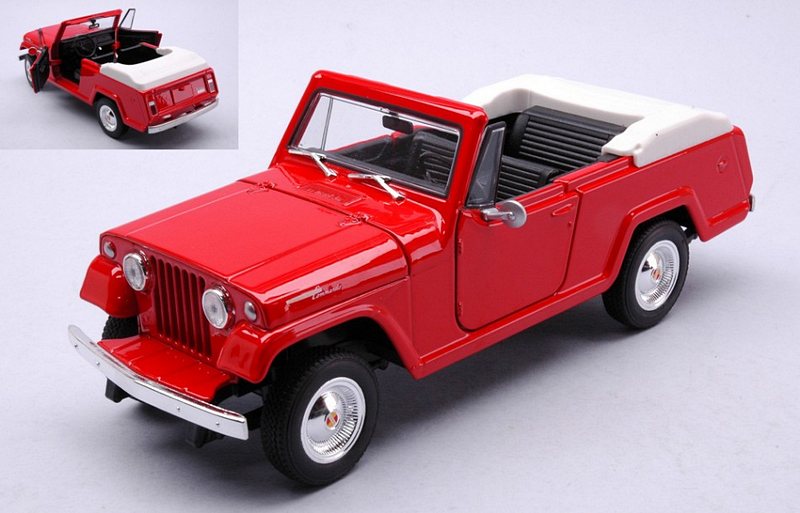 Jeep Jeepster Commando Cabrio (Red) by welly