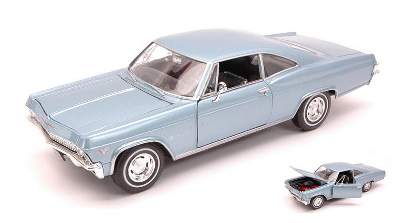 Chevrolet Impala SS 396 Coupe 1965 (Light Blue) by welly
