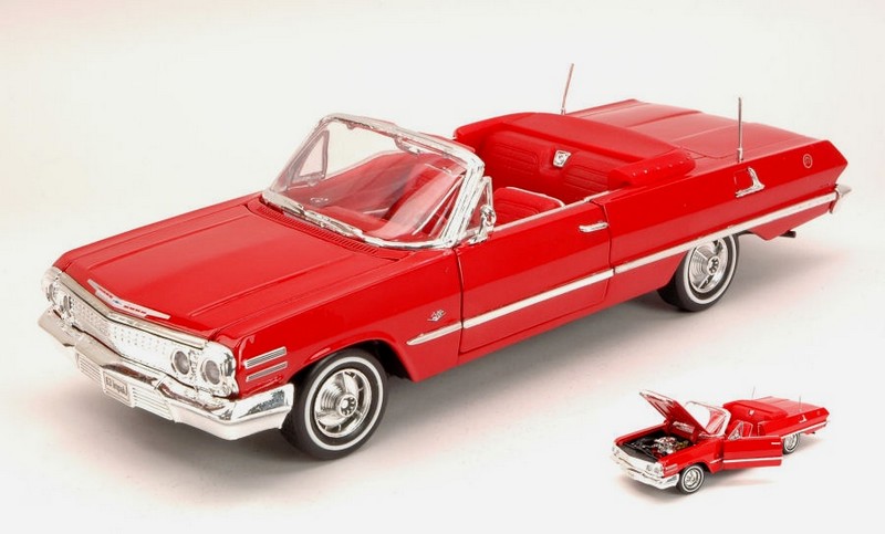 Chevrolet Impala open 1963 (Red) by welly