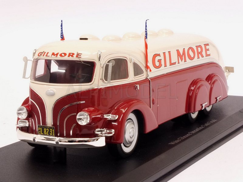 White Gilmore Streamline Tank Truck 1935 by auto-cult