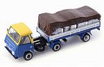DAF Pony Truck with semi-trailer 1968 (Blue/Yellow) by AUTO CULT