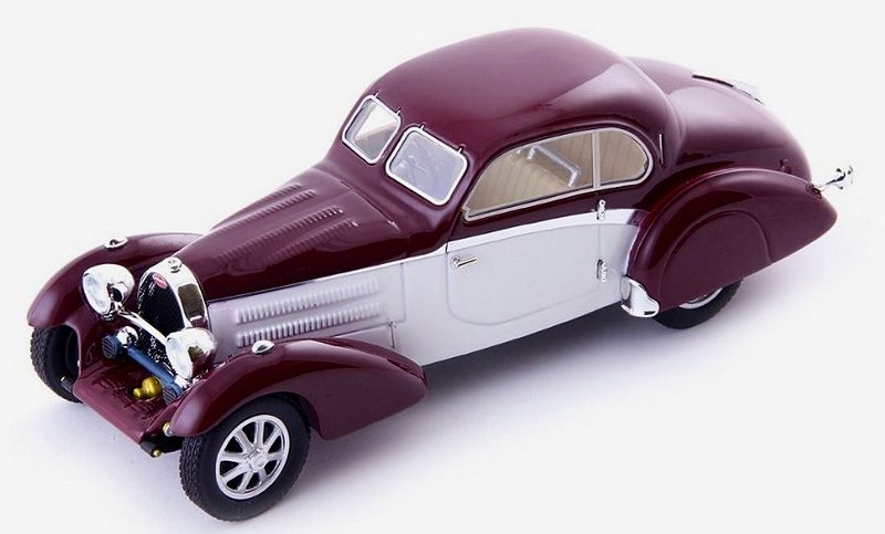 Bugatti Type 43 Coupe Uhlik 1934 (Dark Red/White) by avenue-43