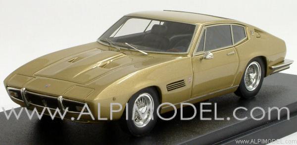 bbr Maserati Ghibli 1967 (Light Gold) (1/43 scale model)