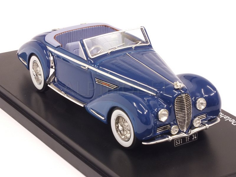 Delahaye 135MS Vedette Cabriolet by Henri Chapron 1947 (Blue) by esval