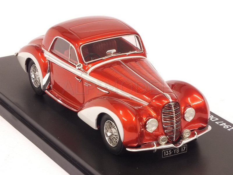 Delahaye 135M Coupe by Henri Chapron 1947 (Red Metallic/Beige) by esval