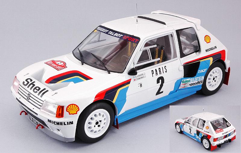 Peugeot 205 T16 #2 Winner Rally Monte Carlo 1985 Vatanen - Harryman by ixo-models