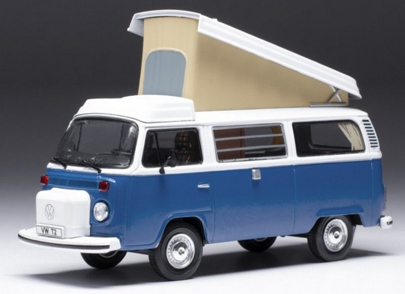 Volkswagen T2 Westfalia Camping Van 1978 (Blue/White) by ixo-models