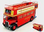 AEC Regent RT Red London Transport Bus 1950  open top by IXO MODELS
