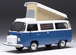 Volkswagen T2 Westfalia Camping Van 1978 (Blue/White) by IXO MODELS