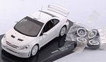 Peugeot 307 WRC (White) with extra set of wheels and spoiler by IXO MODELS