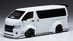 Toyota Hiace Widebody 2018 (White) by IXO MODELS