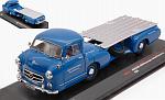 Mercedes Race Transporter Blaues Wunder 1955 by IXO MODELS