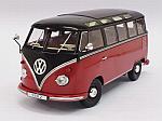 Volkswagen T1 Samba Bus 1959 (Red/Black) by KK SCALE MODELS