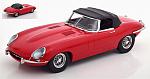 Jaguar E-Type Spider closed Series 1 1961 (Red) by KK SCALE MODELS