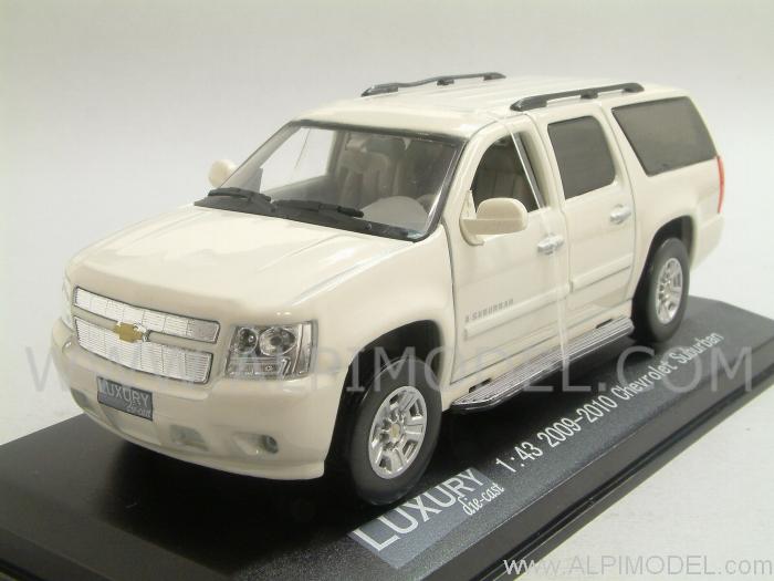 luxury Chevrolet Suburban 2009-2010 (White) (1/43 scale model)