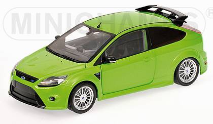 minichamps Ford Focus RS Green Metallic 2010 (1/18 scale model)