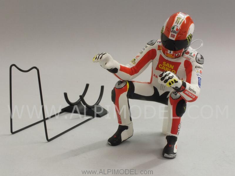 minichamps Marco Simoncelli figure 'wheelie' MotoGP 2011 (1/12