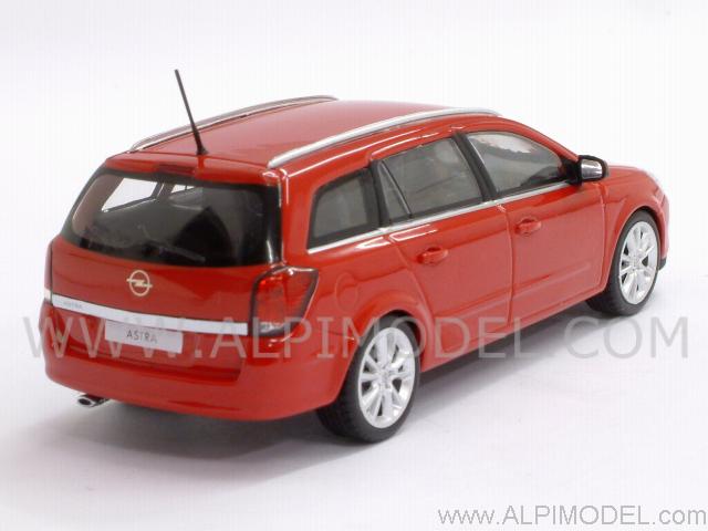 Opel Astra Caravan 2004 (Magma Red) by minichamps
