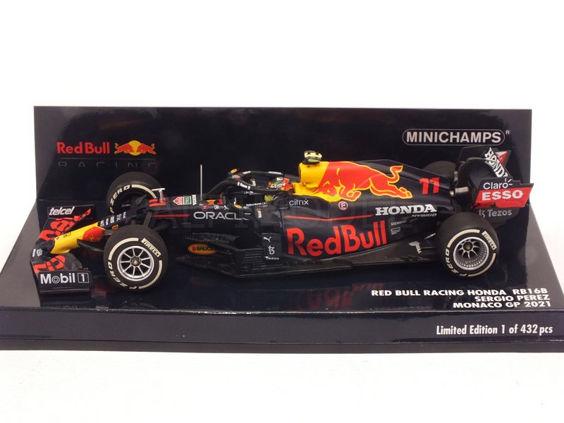 Red Bull RB16B #11 GP Monaco 2021 Sergio Perez by minichamps