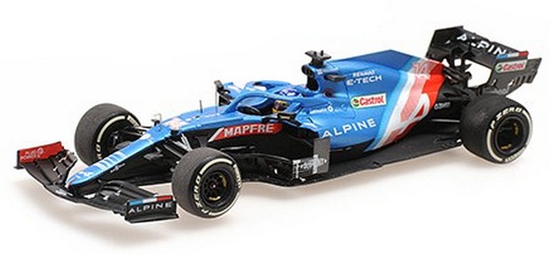 Alpine A521 #14 GP Hungary 2021 Fernando Alonso by minichamps