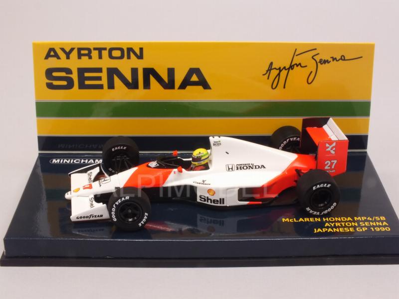 McLaren MP4/5B Honda #27 GP Japan 1990 Ayrton Senna World Champion by minichamps