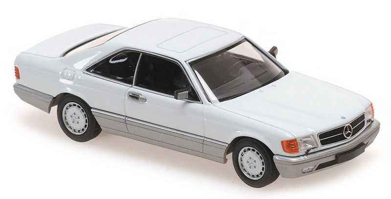Mercedes 560 SEC (C126) 1986 (White)  'Maxichamps' Edition by minichamps