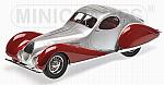 Talbot Lago T150-C-SS Coupe 1937 (Silver/Red) by MINICHAMPS