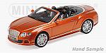 Bentley Continental Gt Speed Convertible 2015 Orange by MINICHAMPS