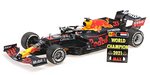 Red Bull RB16B #33 Winner GP Abu Dhabi 2021 Max Verstappen  World Champion (with Pitboard) by MINICHAMPS
