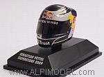 Helmet Sebastian Vettel Silverstone 2009  (1/8 scale - 3cm) by MINICHAMPS