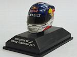 Helmet World Champion Sebastian Vettel 2011  (1/8 scale - 3cm) by MINICHAMPS