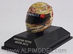 Helmet Austin 2012 World Champion 2012 Sebastian Vettel (1/8 scale - 3cm) by MINICHAMPS