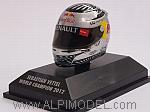 Helmet 2012 World Champion Sebastian Vettel (1/8 scale - 3cm) by MINICHAMPS