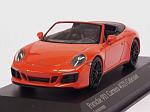 Porsche 911 (991.2) Carrera 4 GTS Cabriolet 2016 (Orange) by MINICHAMPS