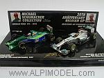 Jordan 191 Ford 1991 + Mercedes GP W02 2011 Michael Schumacher 1st GP Special Edition Set 20 Years