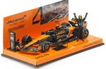 McLaren MCL39 #4 GP Abu Dhabi 2025 Lando Norris World Champion (with standing figurine & pit boards) by MIN
