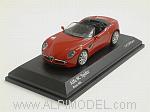 Alfa Romeo 8C Spider (Rosso Alfa)  (1/64 scale - 7cm) by MINICHAMPS