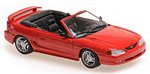Ford Mustang Cabriolet 1994 (Red) 'Maxichamps' Edition by MINICHAMPS