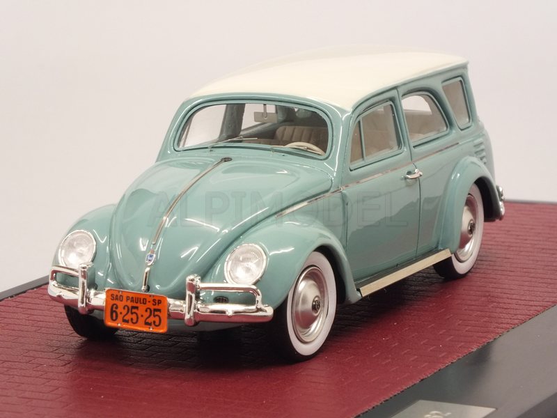 Volkswagen Fusca SW Prototype 1962 (Turquoise/White) by matrix-models