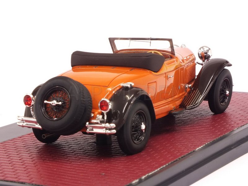 Bugatti Type 46 Cabriolet de Villars open 1930 (Orange) by matrix-models