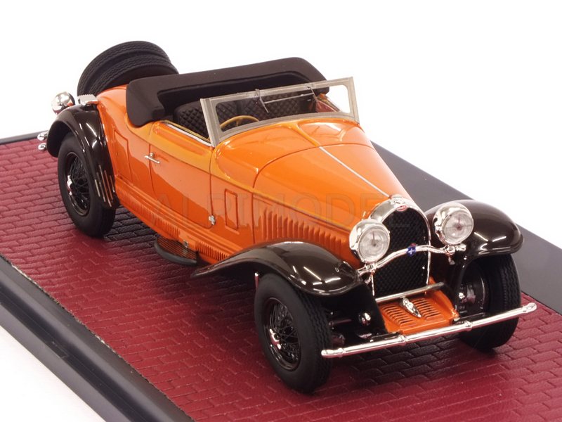 Bugatti Type 46 Cabriolet de Villars open 1930 (Orange) by matrix-models