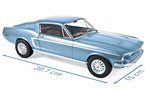 Ford Mustang GT 1968 (Light Blue Metallic) by NOREV