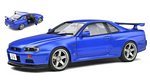 Nissan Skyline GT-R (R34) Coupe 1999 (Blue) by SOLIDO