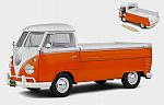 Volkswagen T1 Pick Up 1950 (Orange/White) by SOLIDO
