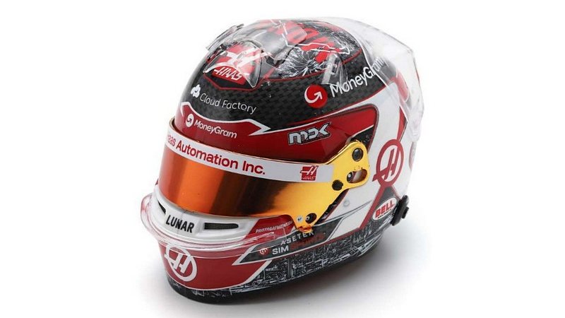 Helmet Kevin Magnussen HAAS GP Monaco 2023 by SPK