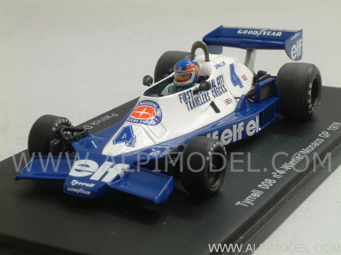 得価人気SALESPARK 1/43 Tyrrell 008 #4 Winner Monaco GP 1978 スパーク ティレル タイレル フォード モナコ 優勝 パトリック デパイェ 絶版 希少 美品 レーシングカー