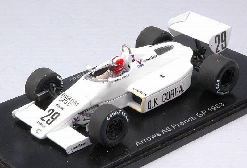 Arrows A6 #29 GP France 1983 Marc Surer by spark-model
